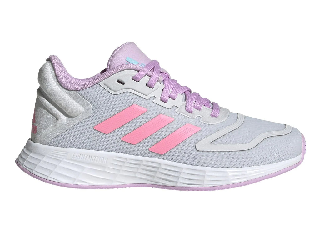 Tenis Adidas Duramo 10 K Gris Rosa y Lila para Niña