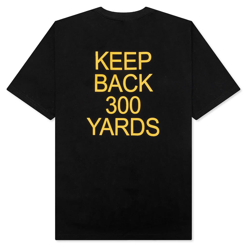 300 Yards T Shirt Overdyed Black