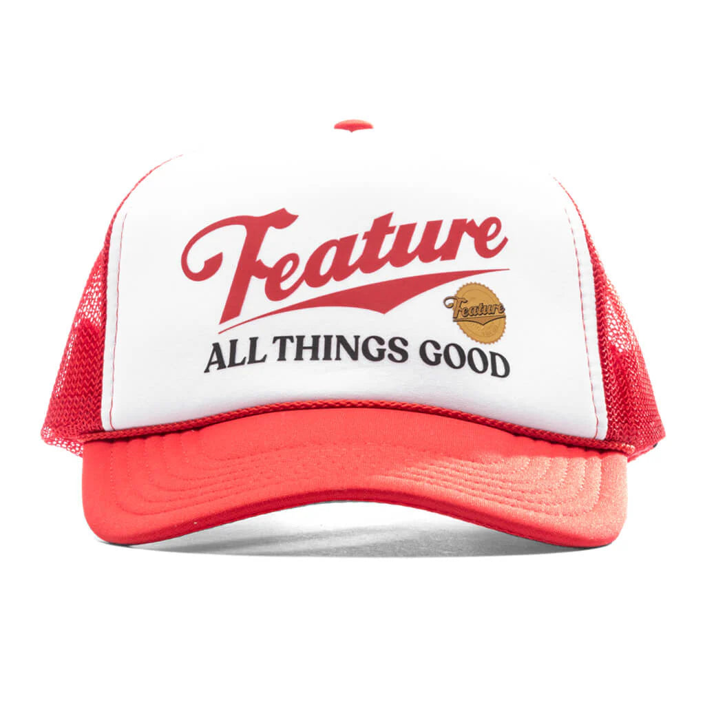 Draft Trucker Hat Red White
