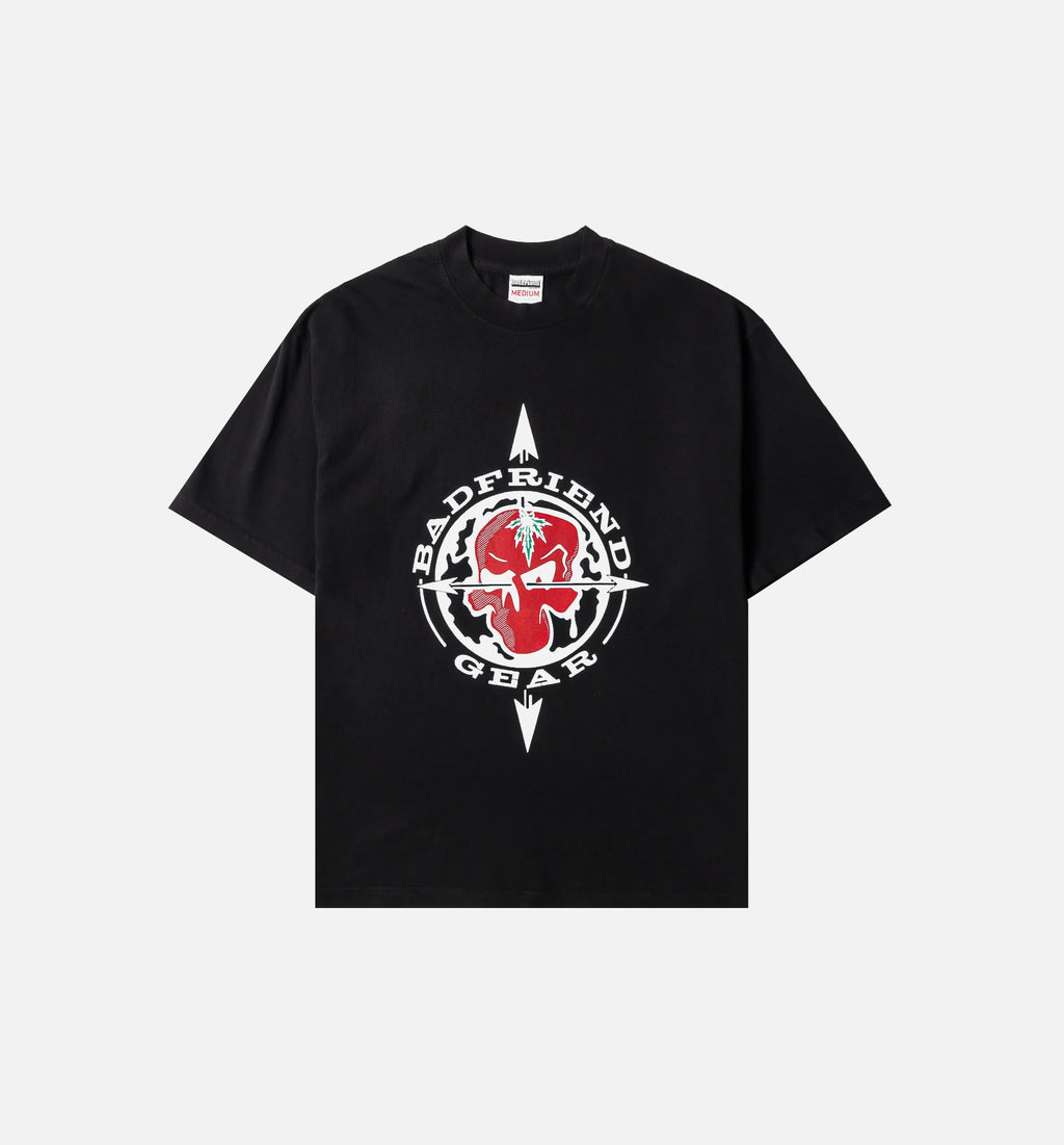 Hill Mens Short Sleeve Shirt Black