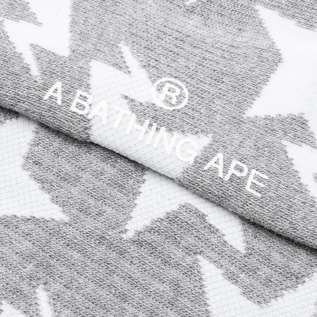STA Pattern Socks Grey
