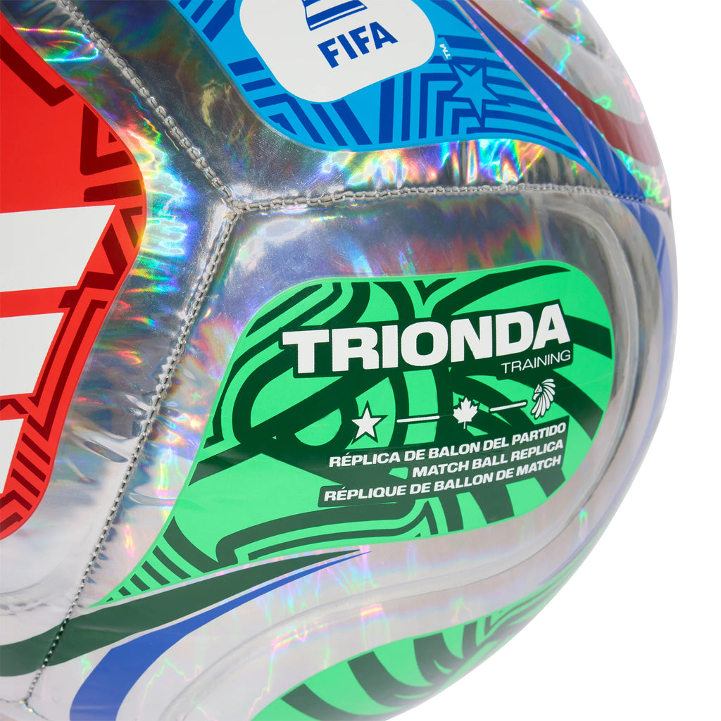 adidas World Cup 26 Trionda Training Foil Soccer Ball Multicolor White Blue