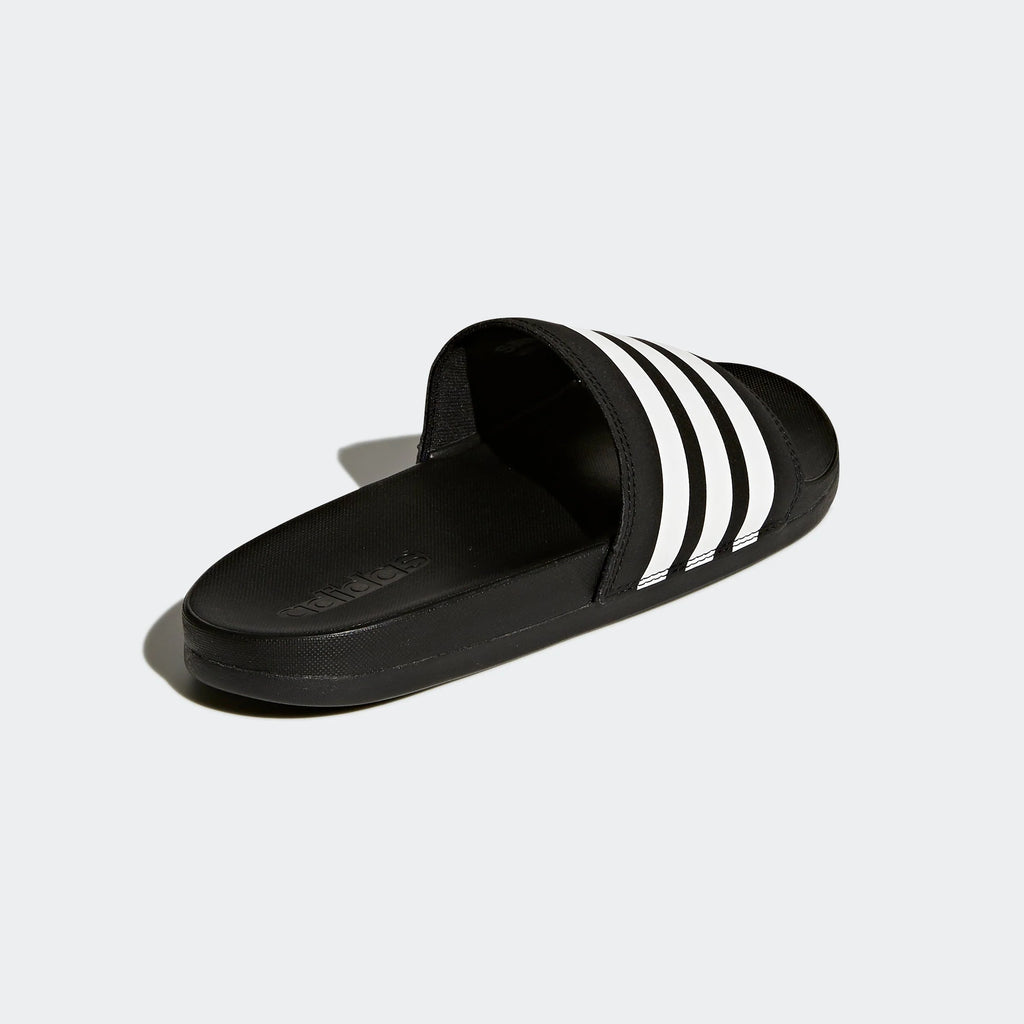 adidas Womens Adilette Comfort Slides Black White