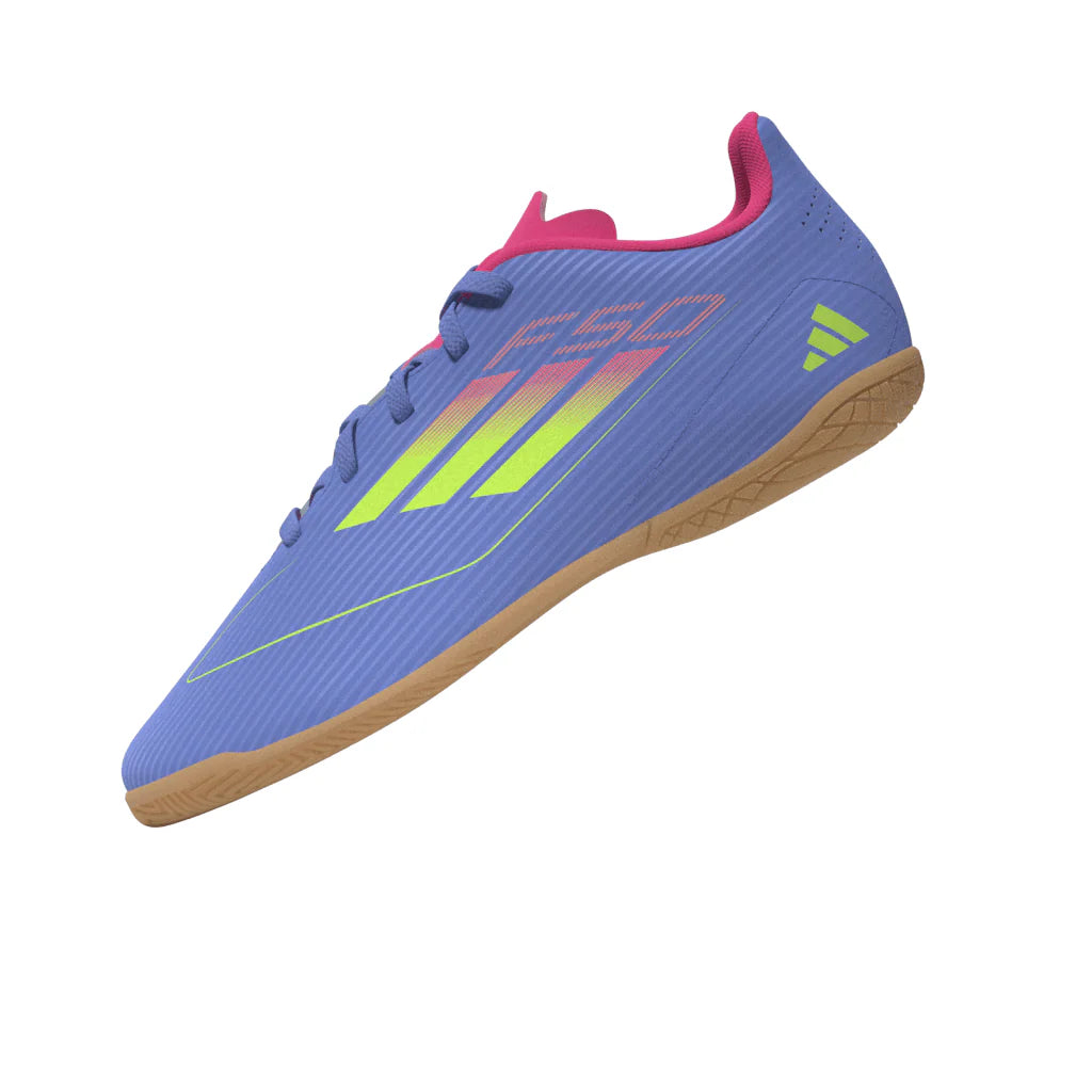 adidas F50 Club Indoor Boots Junior Blue Lemon