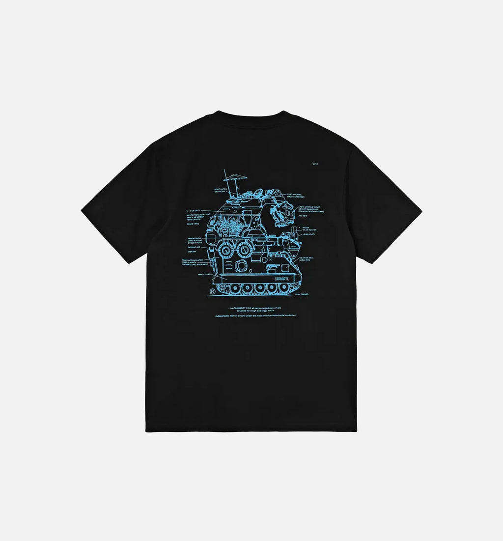 Blueprint Tee Mens T Shirt Black