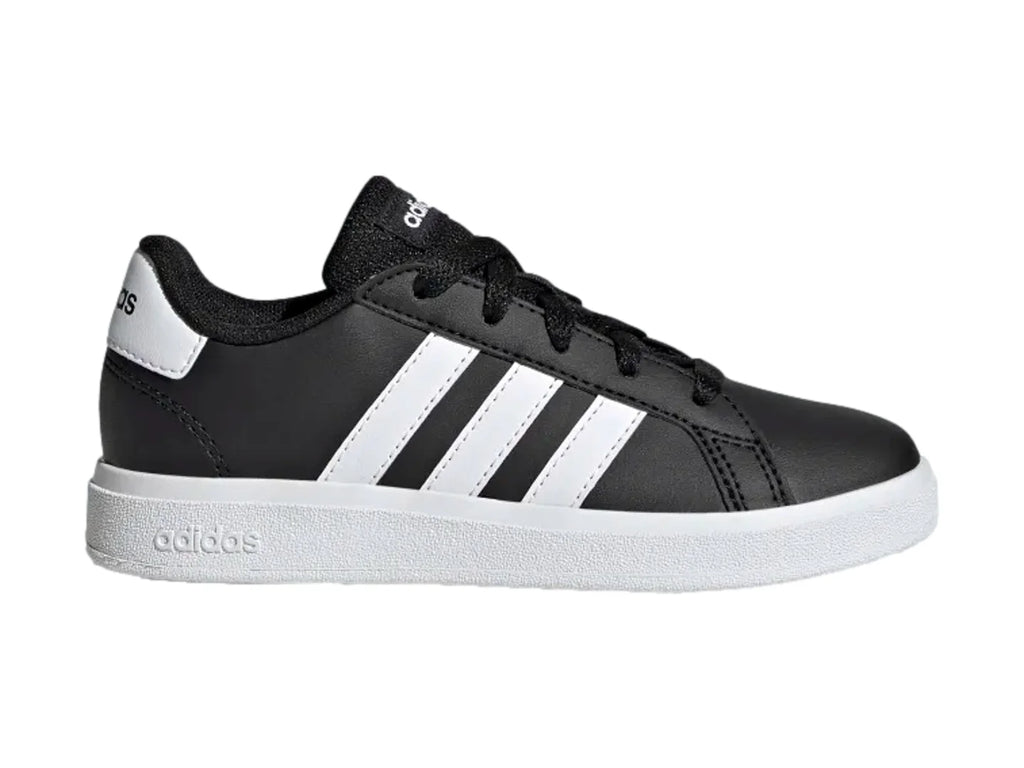 Tenis Adidas Grand Court 20 Negro y Blanco para Niño