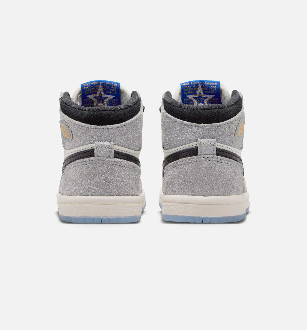 Air Jordan 1 Retro High OG Cool Grey Infant Toddler Lifestyle Shoe Cool Grey Black Sail Game Royal