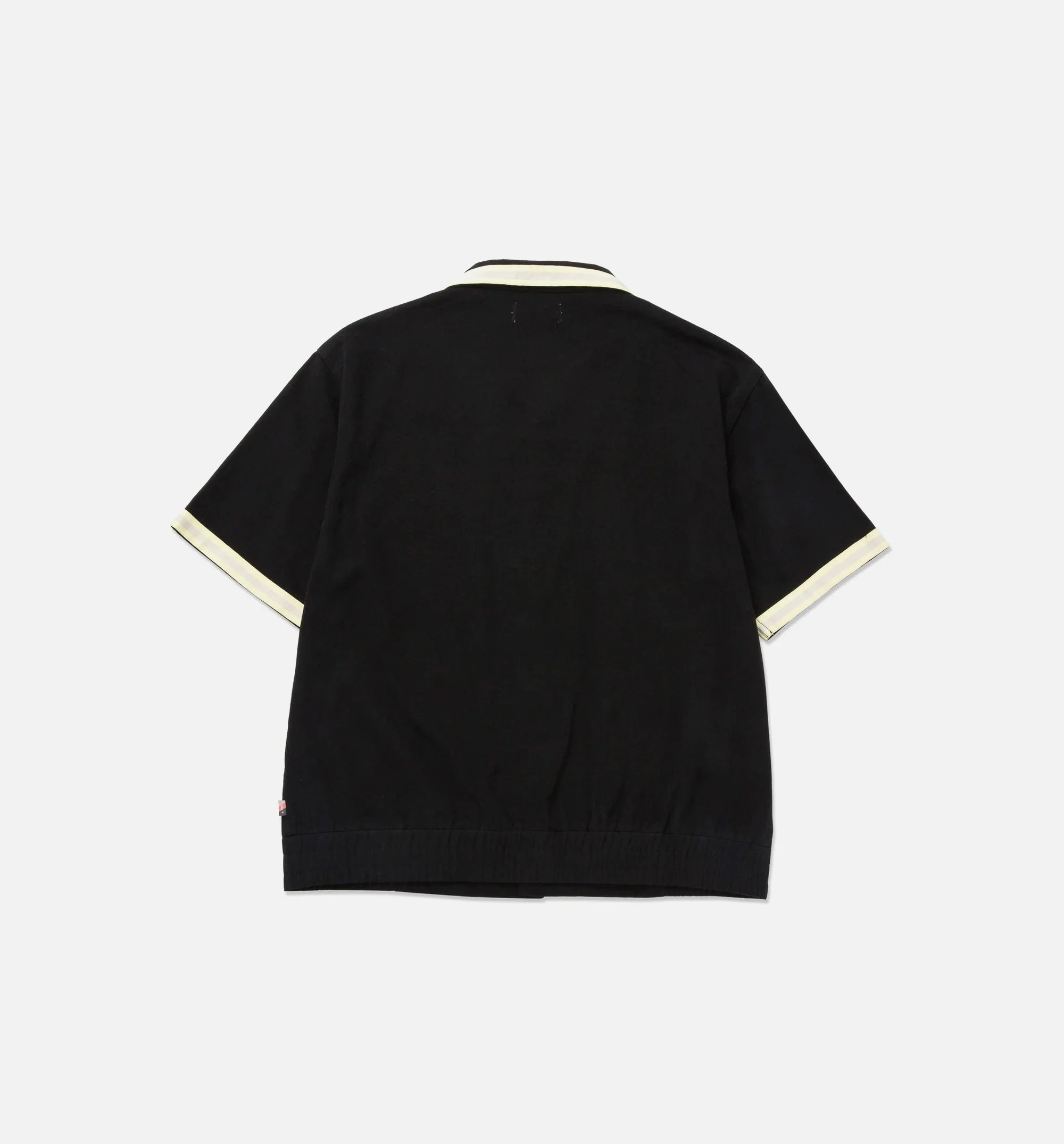 Tradition Snap Button Up Mens Short Sleeve Shirt Black