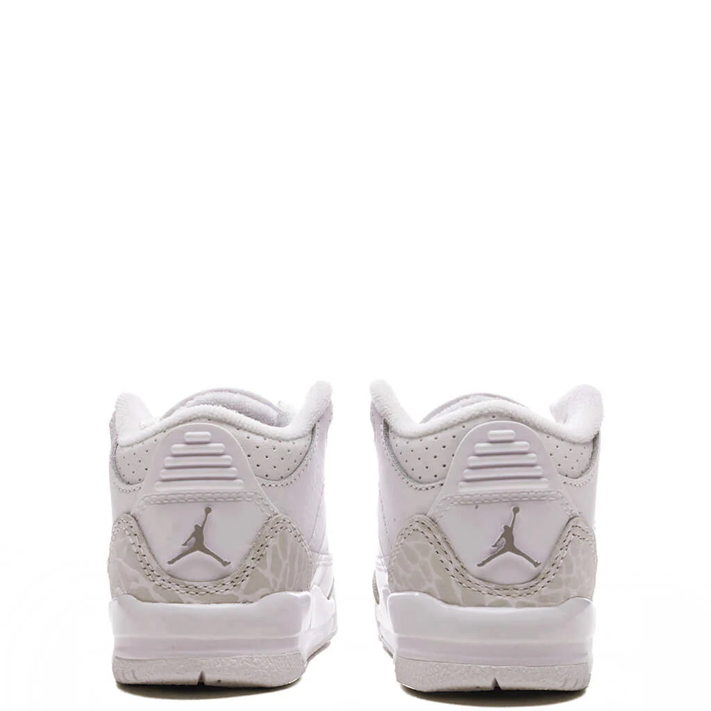 Air Jordan 3 Retro Pure Money TD White Metalic Silver