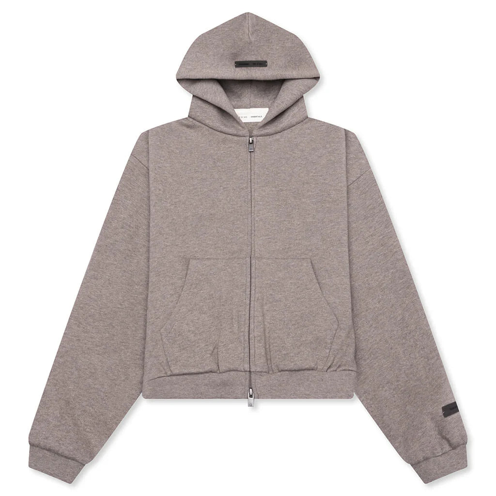 Kids Fleece Zip Up Hoodie Homestead Heather
