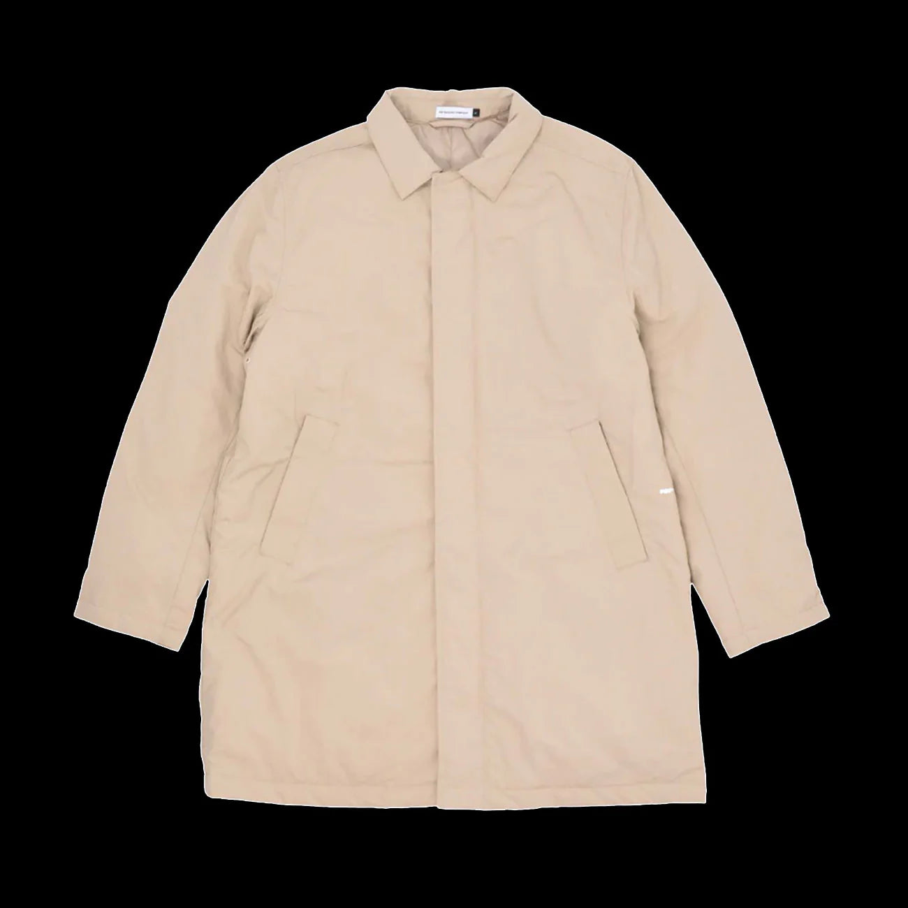 Pop Trading Company Trench Coat White Pepper