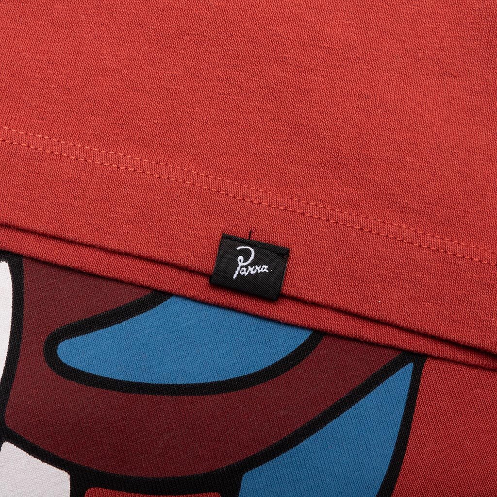 Wheeled Bird T Shirt Rust