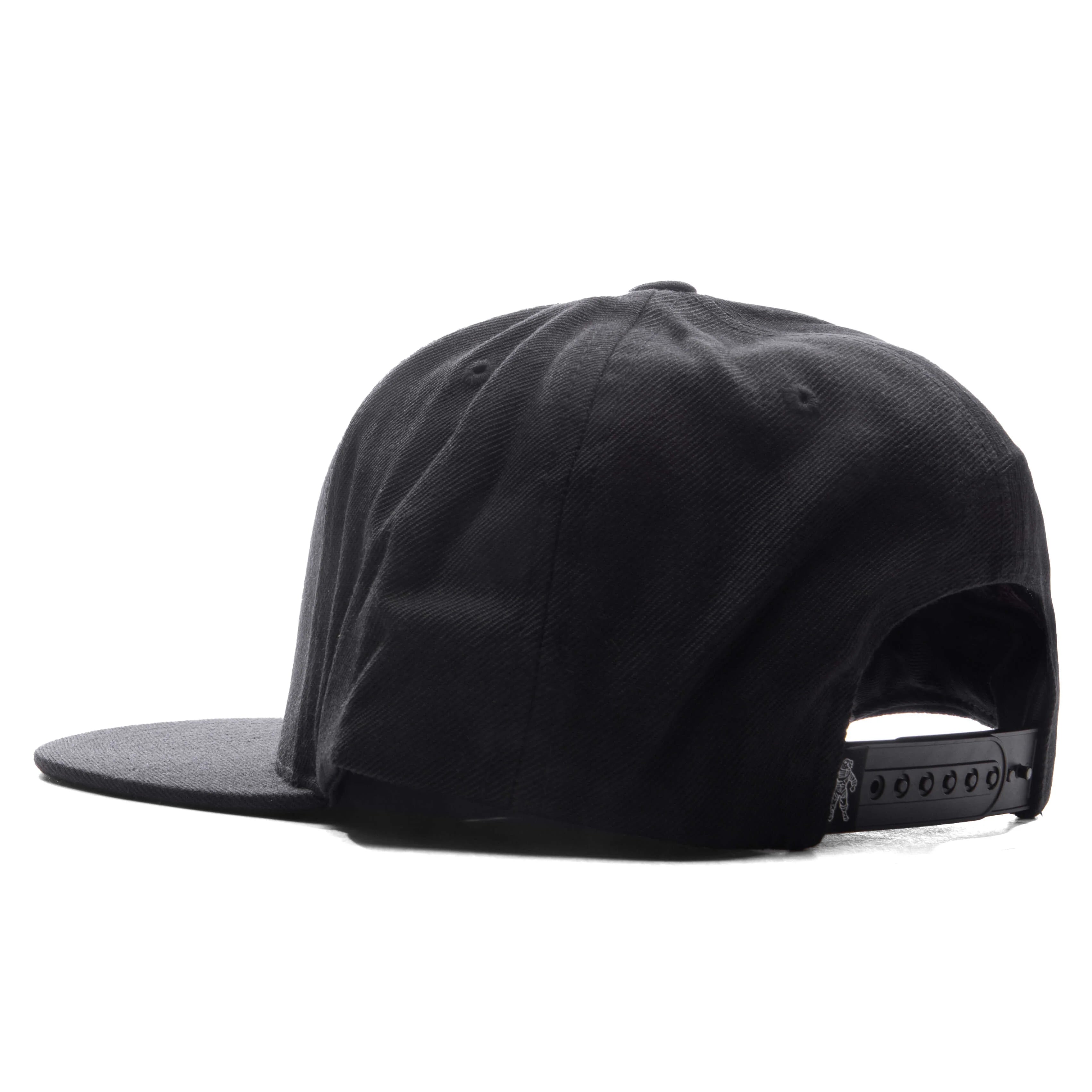 Script Snapback Black