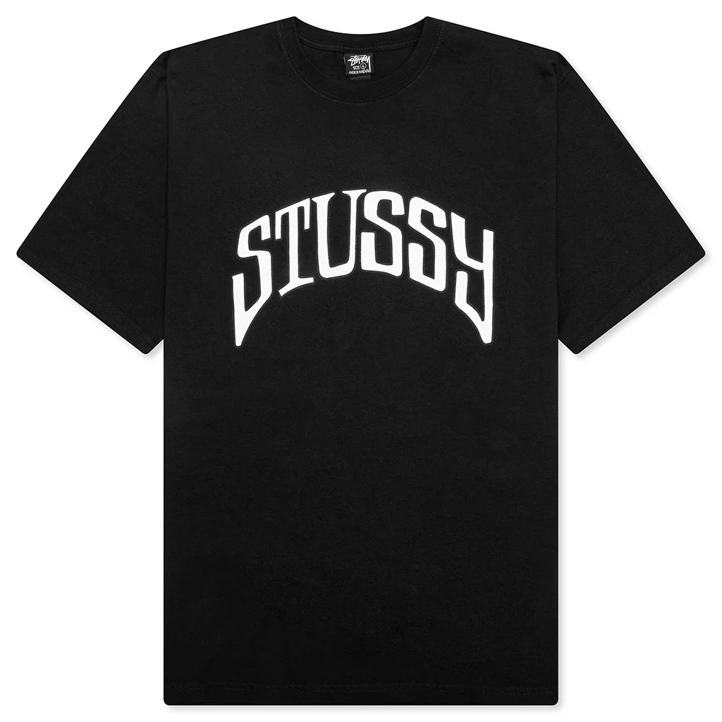 Arched Pigmented Dyed Tee Black