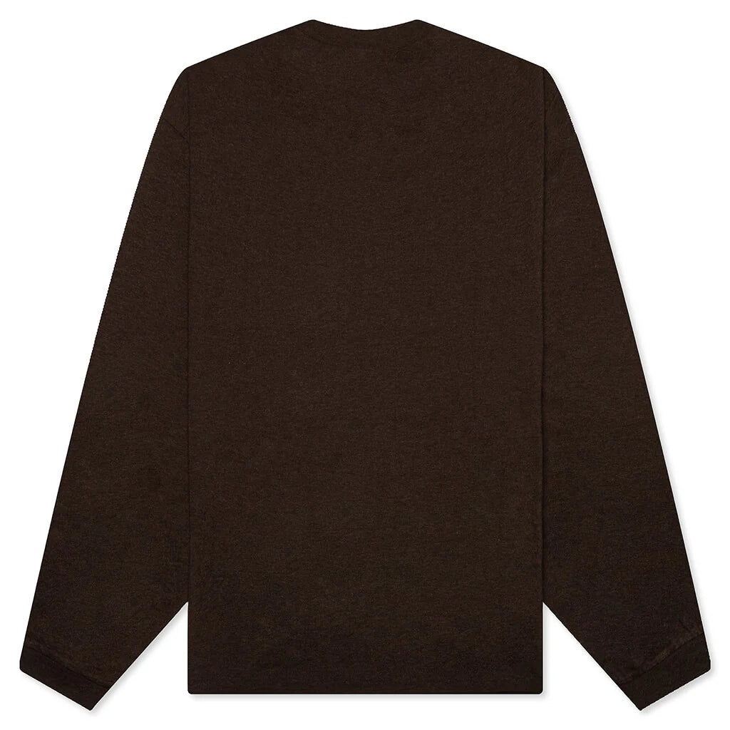 Essentials L S Tee Heather Wood