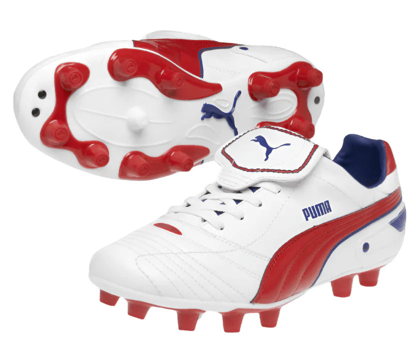 PUMA Esito Finale I FG Firm Ground Soccer Cleats White Red Royal