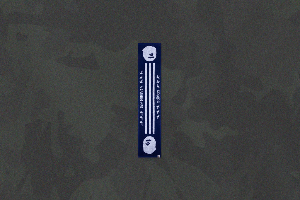 Adidas x BAPE Football Towel Japan Blue