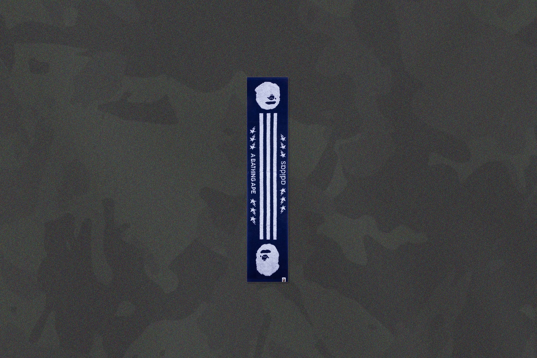 Adidas x BAPE Football Towel Japan Blue