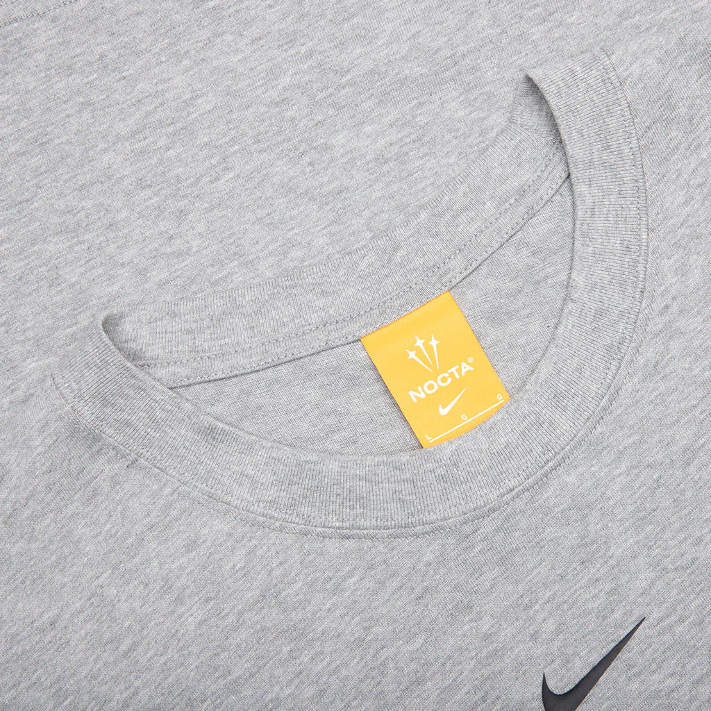 Nike x NOCTA Big Body CS Tee Heather Grey Matte Silver Black