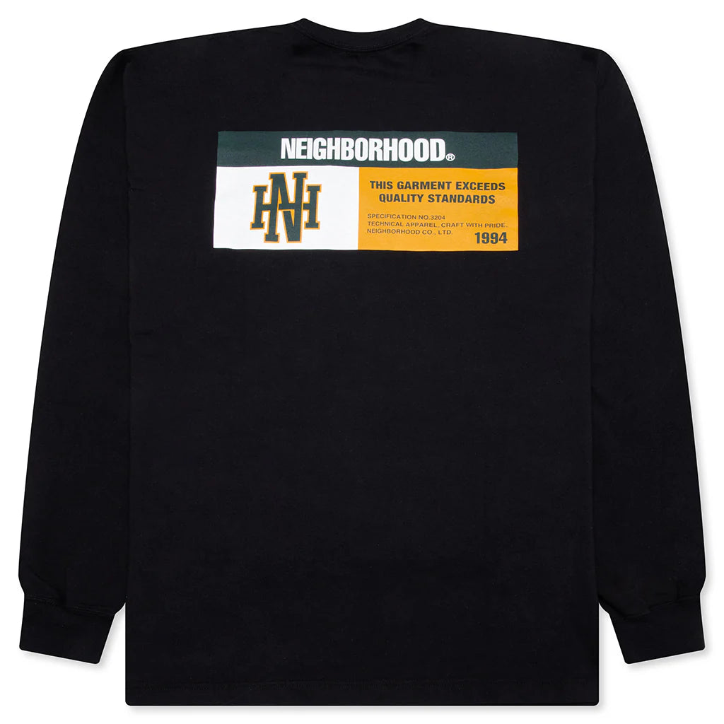 NH L S Tee 8 Black Green