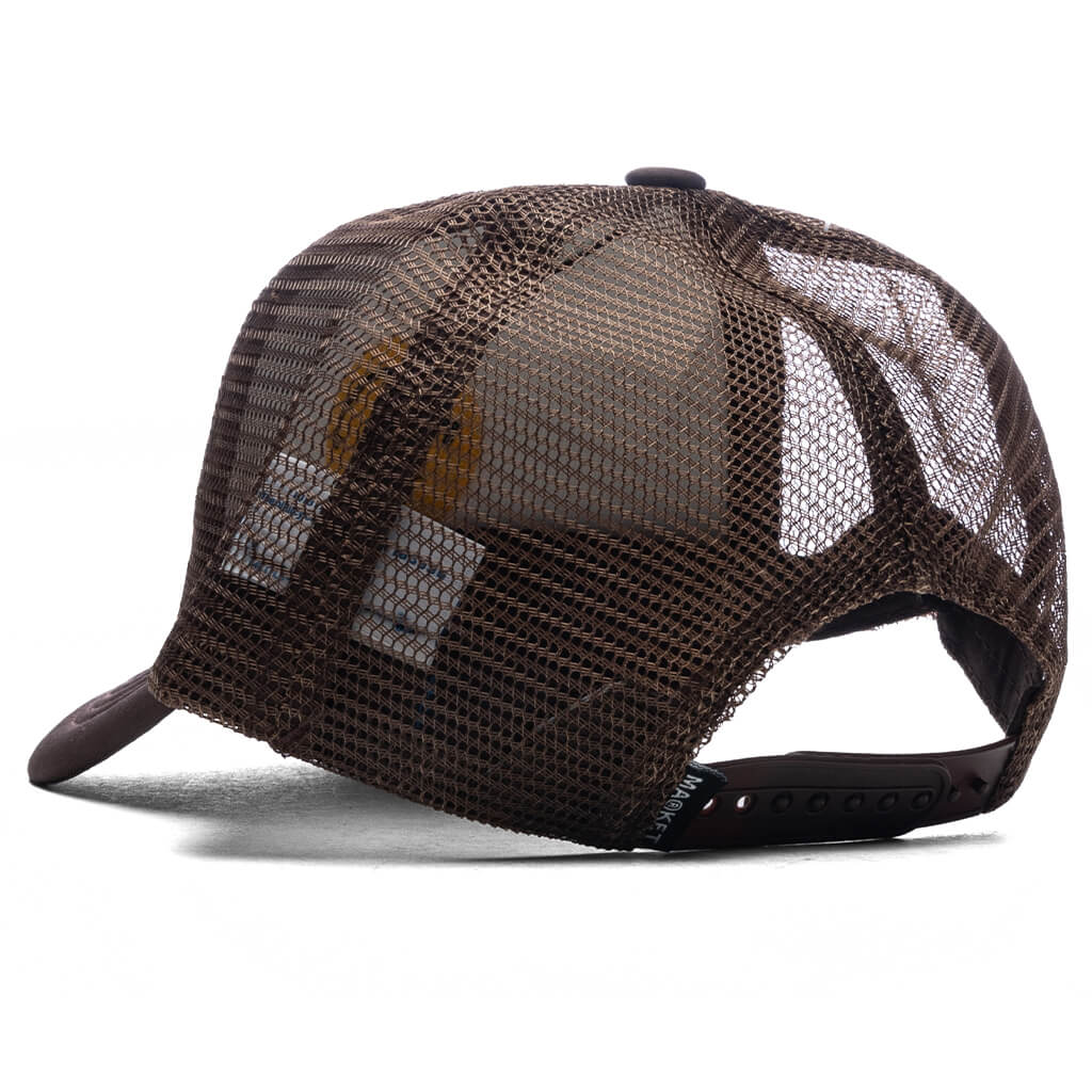Smiley Upside Down Trucker Hat Acorn
