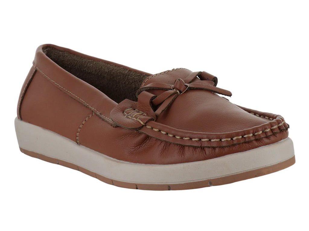 Mocasines Casuales MeliAna Color Miel para Mujer