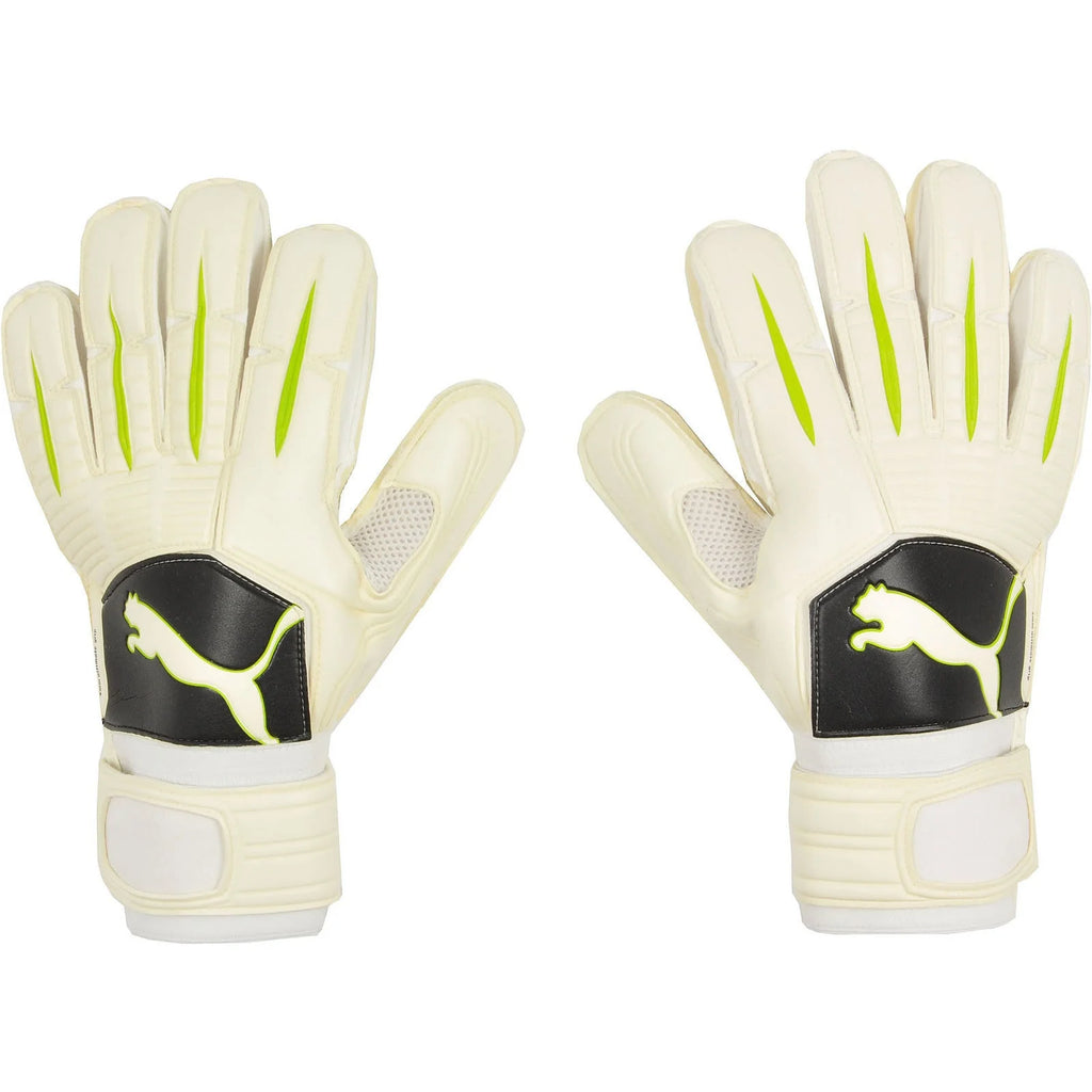 PUMA PowerCat 21 Grip RC Goalkeeper Gloves White Lime