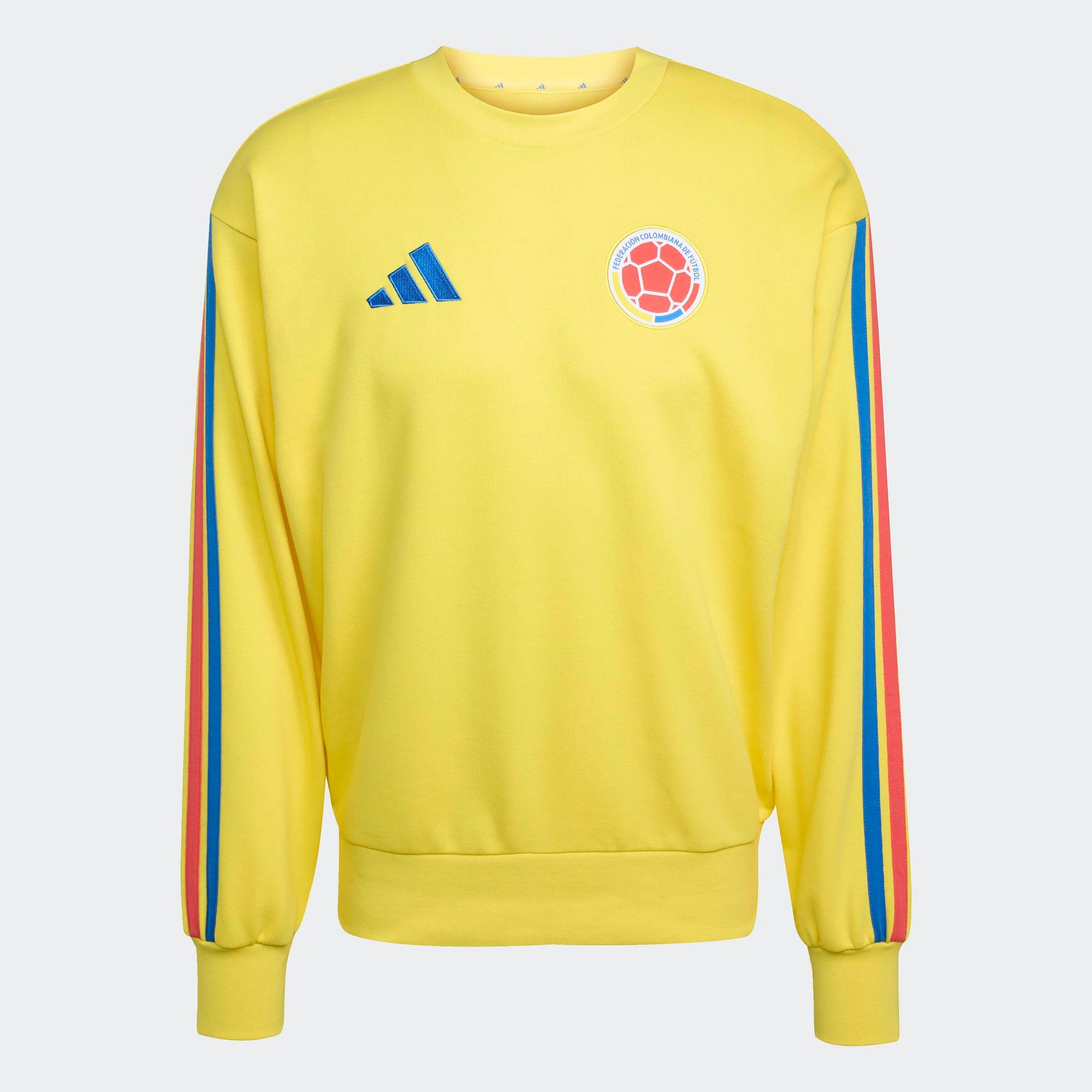 adidas Colombia DNA Mens Soccer Crew Sweat Yellow