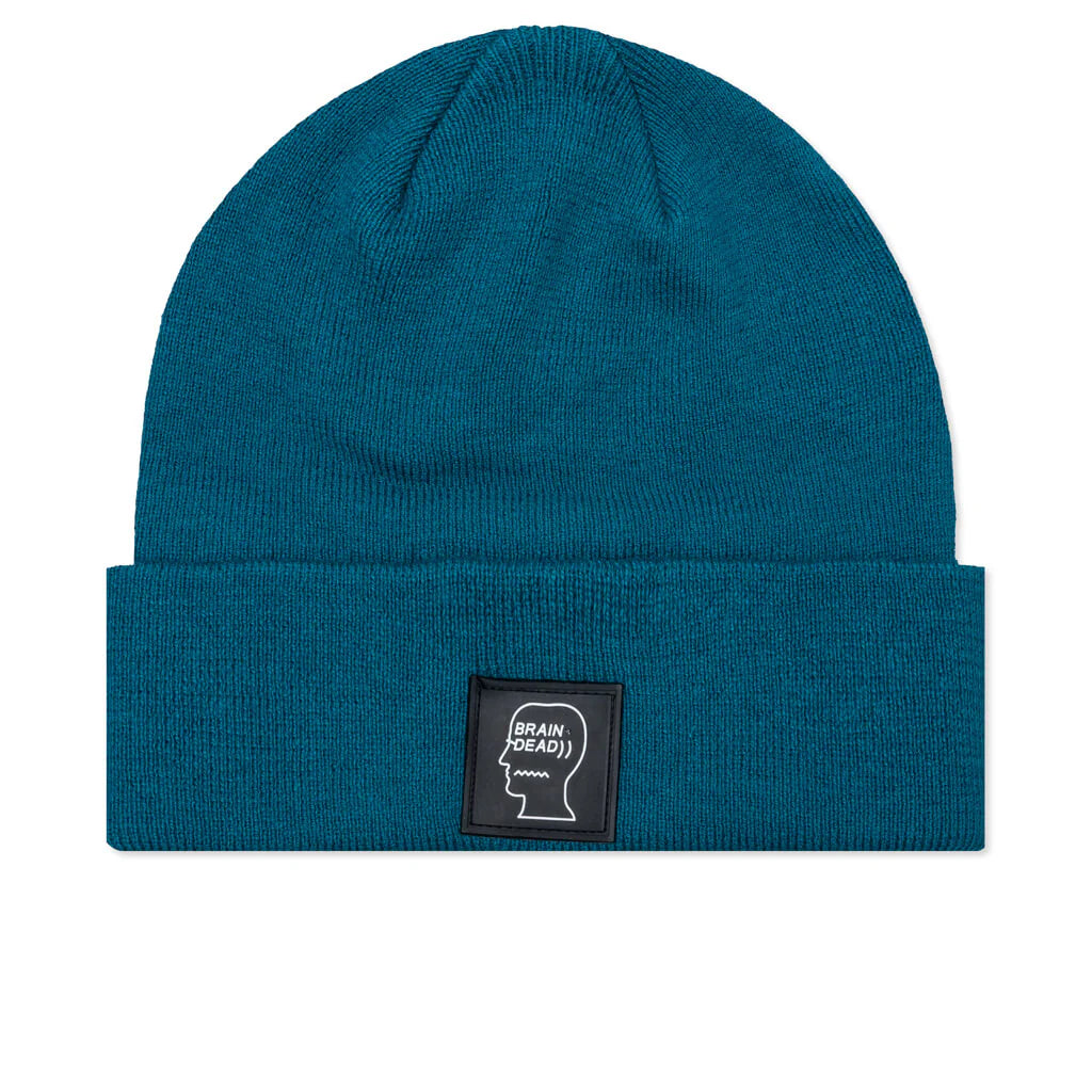Logo Head Wool Beanie Mallard Green