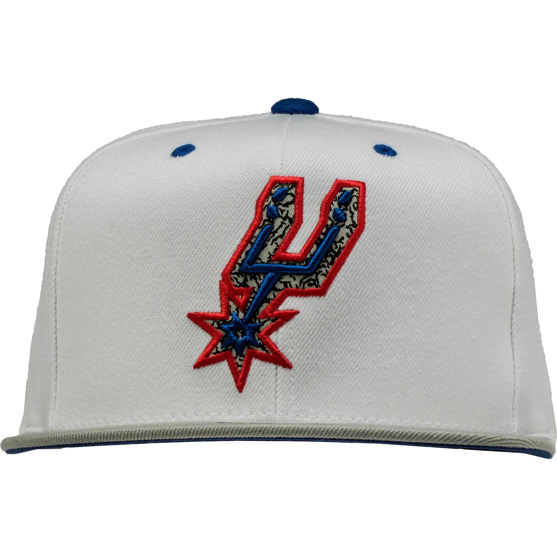 San Antonio Spurs NBA 88 Snapback Hat Mens White Red