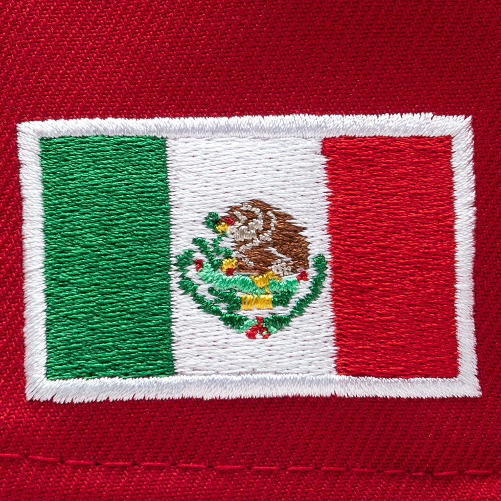 FEATURE x New Era 9FIFTY A Frame Snapback Mexico Pack Red Black