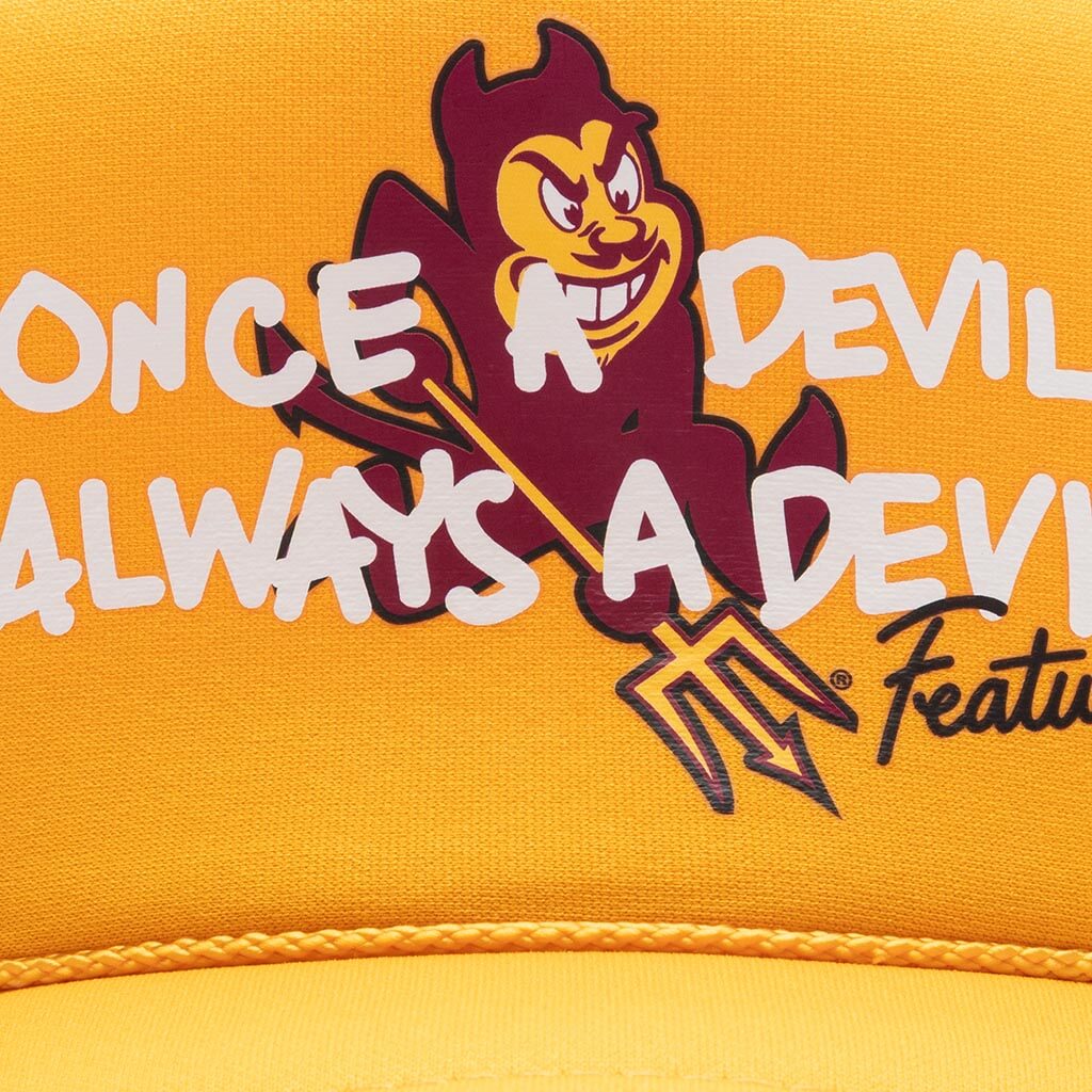 Feature x ASU Once a Devil Trucker Hat Gold