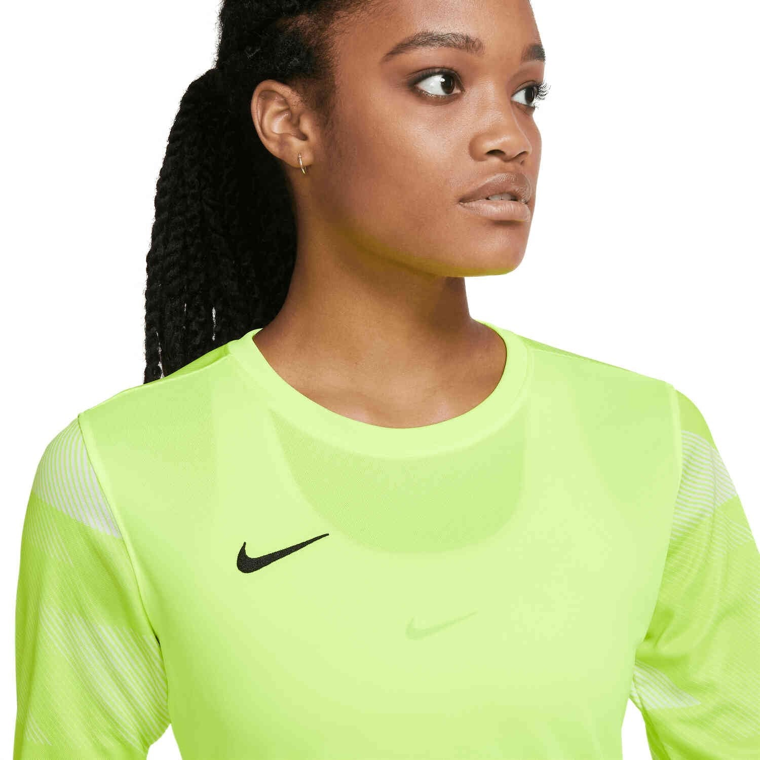 Nike Womens Dri Fit Park IV Goalkeeper Jersey Volt White