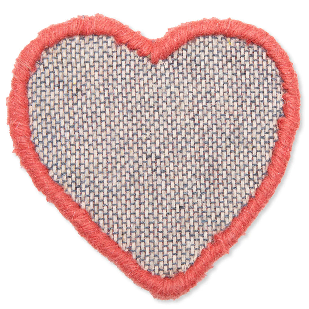 Heart Rug Coaster Red