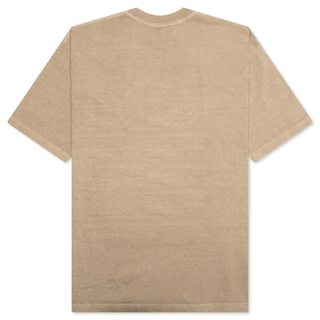 Warning S S Tee Beige