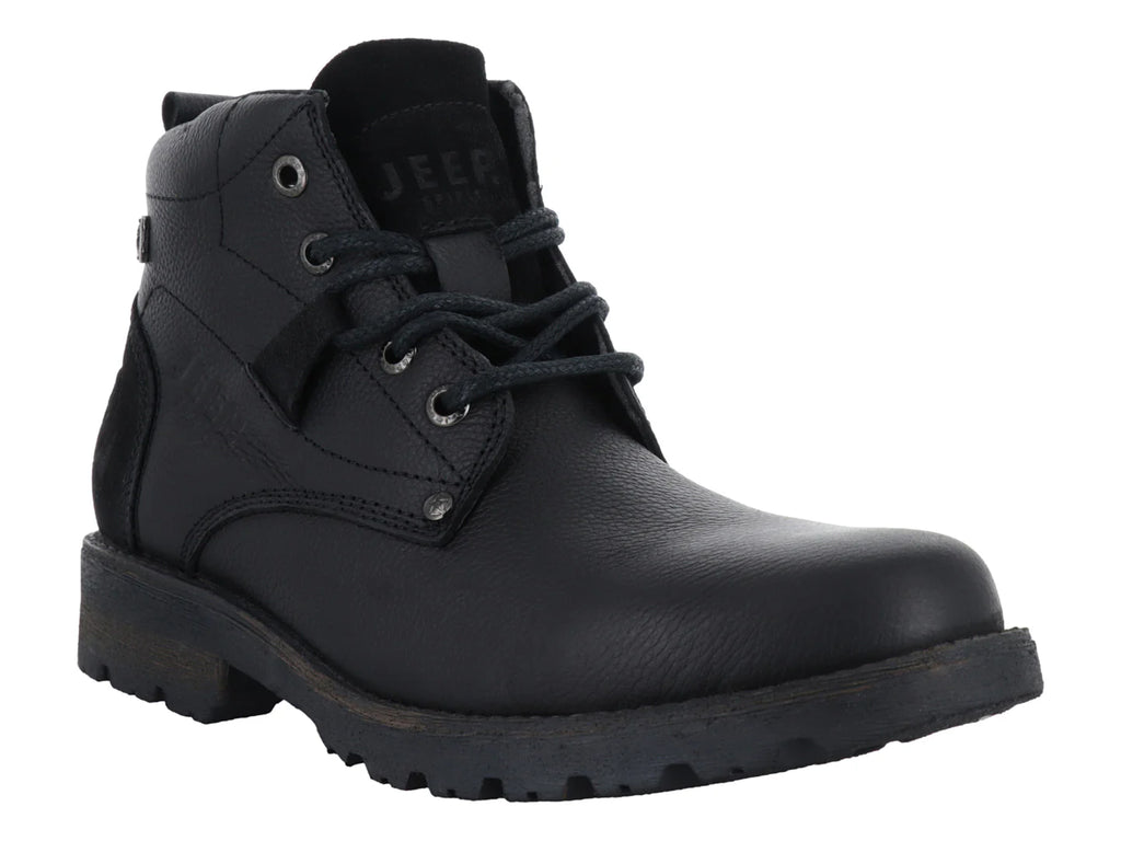 Botas Casuales Jeep Negro de Piel para Hombre