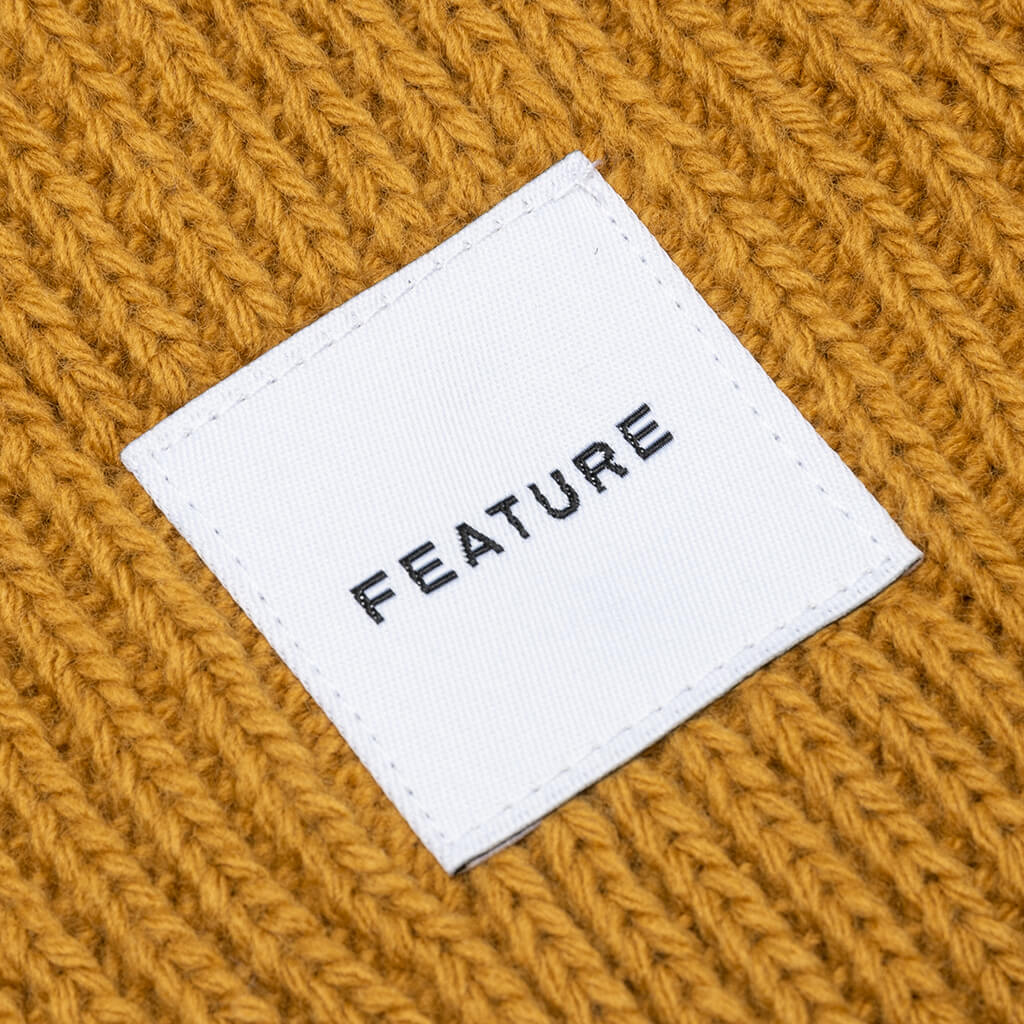 Oversized Beanie Golden Rod