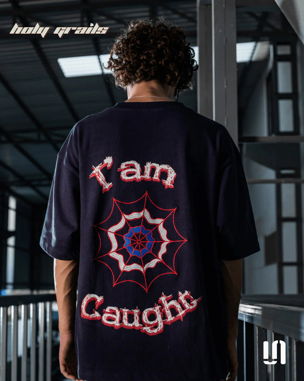 Webbed Up Navy Blue Tee HG x Sullitt