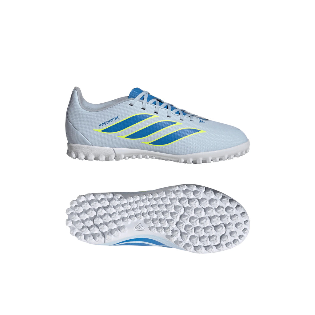 adidas Predator Club TF Turf Youth Soccer Cleats Sky Blue Yellow