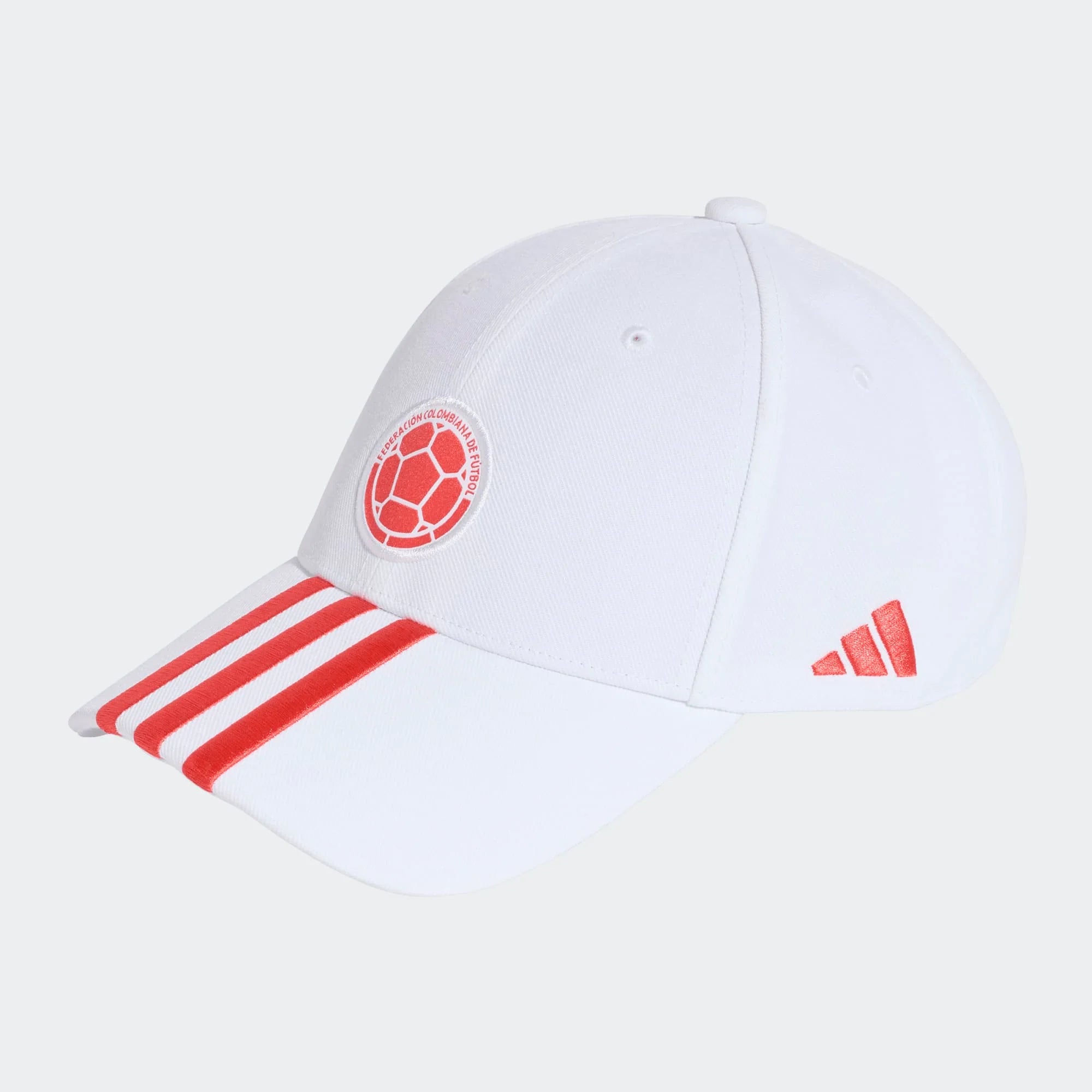 adidas FCF Colombian Football Federation Soccer Cap White Red