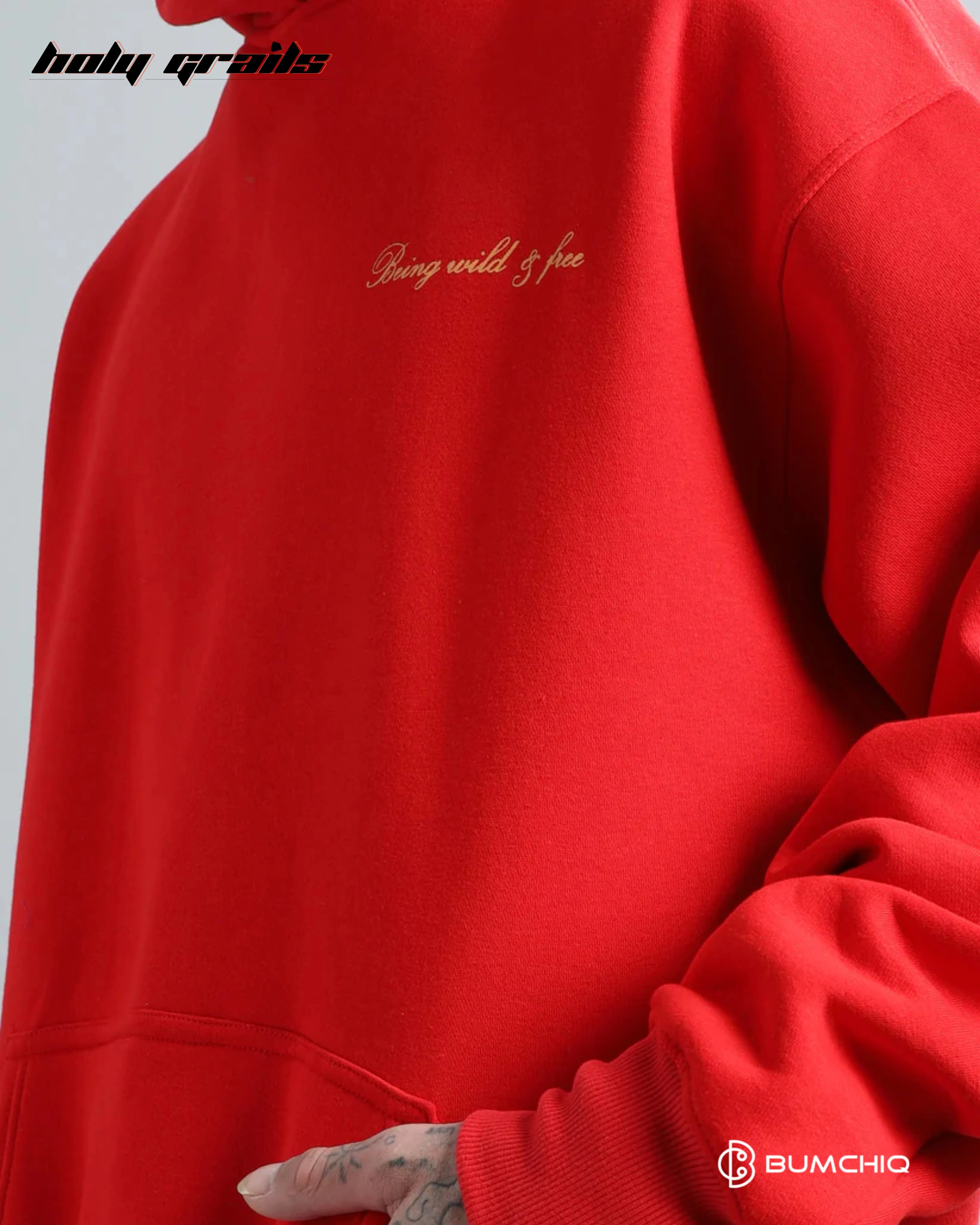 Tiger Roar Red Hoodie HG x Bumchiq