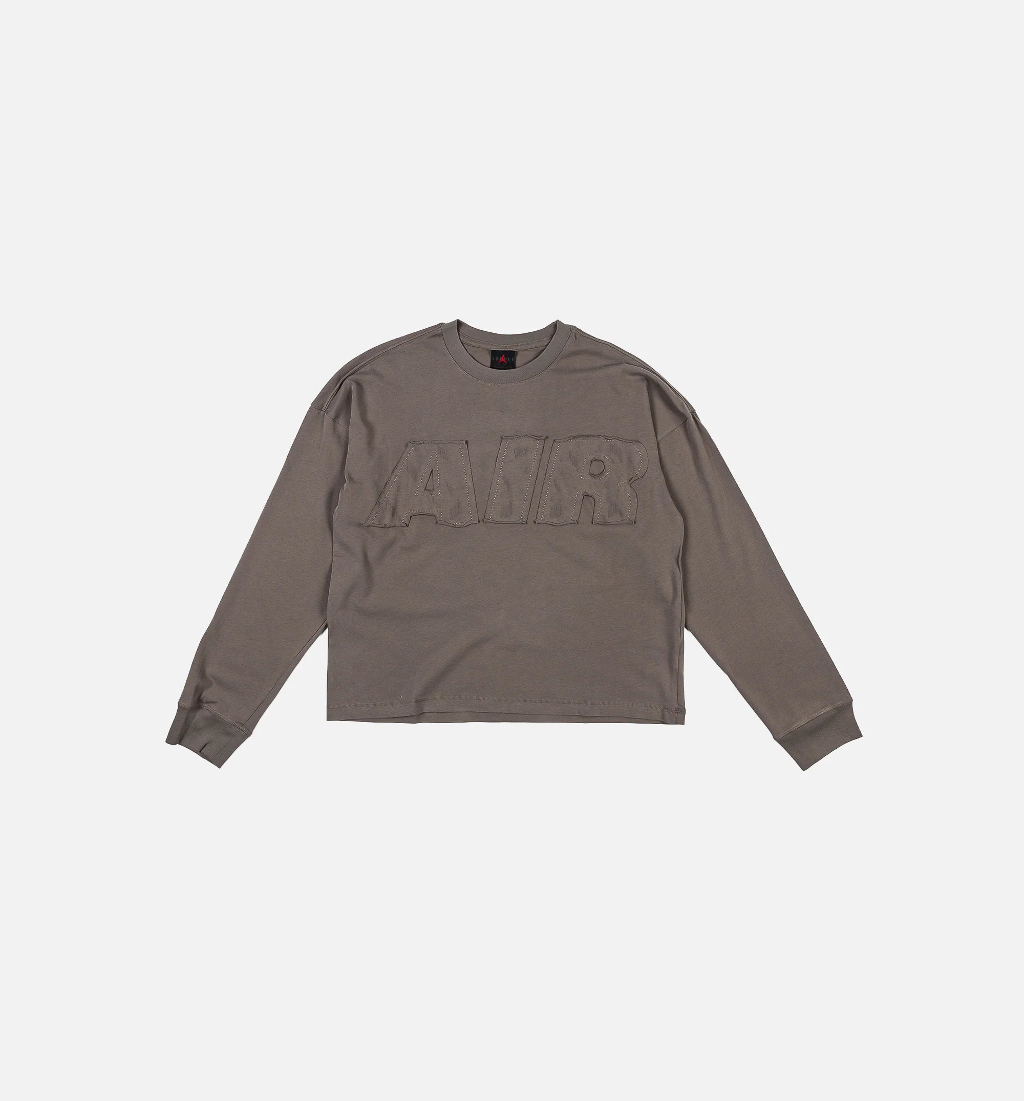 Air Jordan Oversized Mens Long Sleeve Shirt Cave Stone