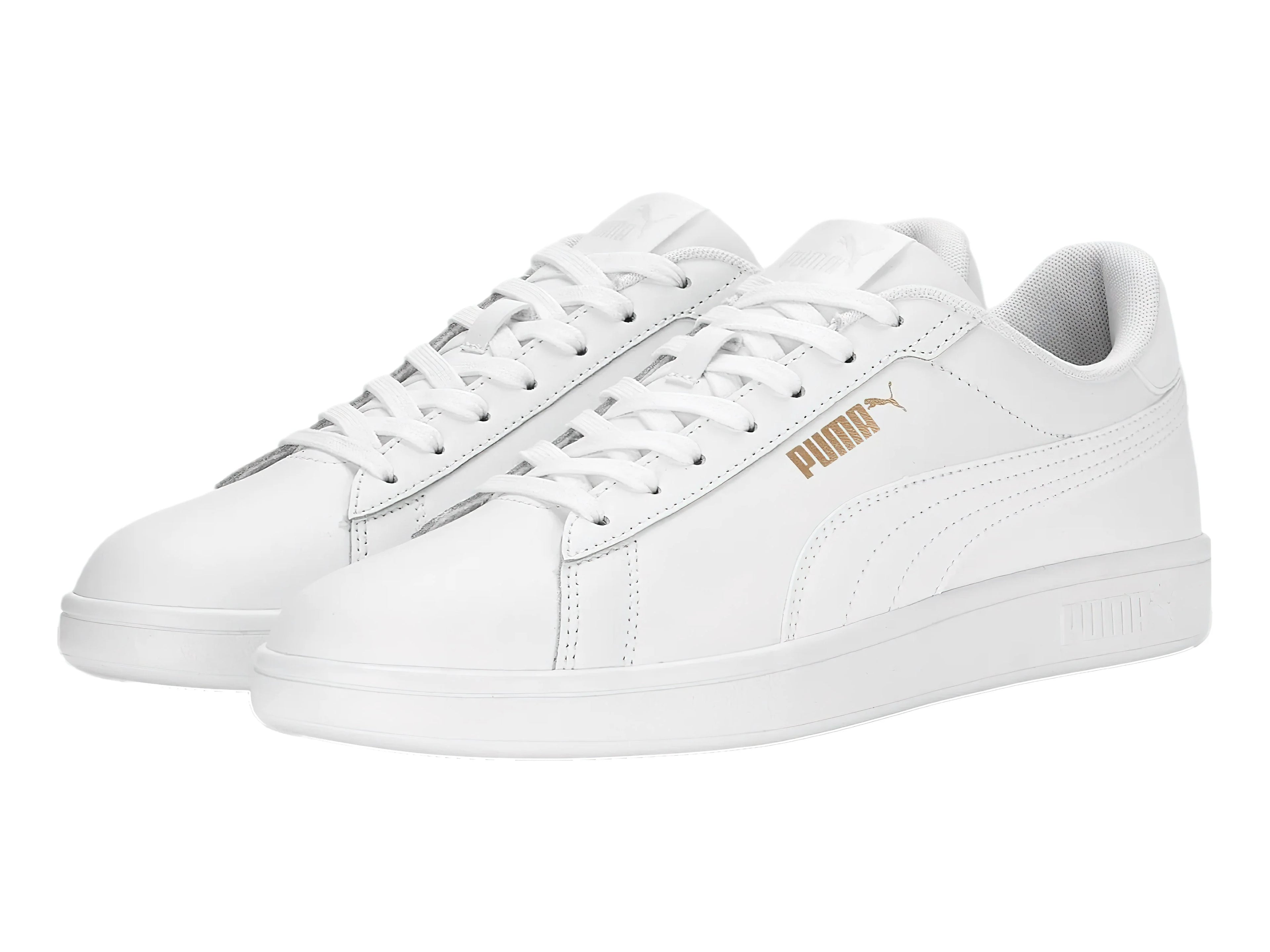 Tenis PUMA Smash 30 L Blancos con Dorado para Hombre