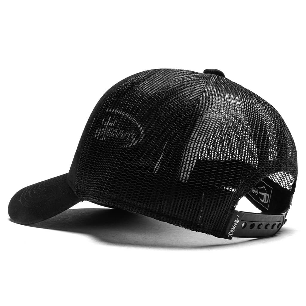 King Logo Trucker Hat Black