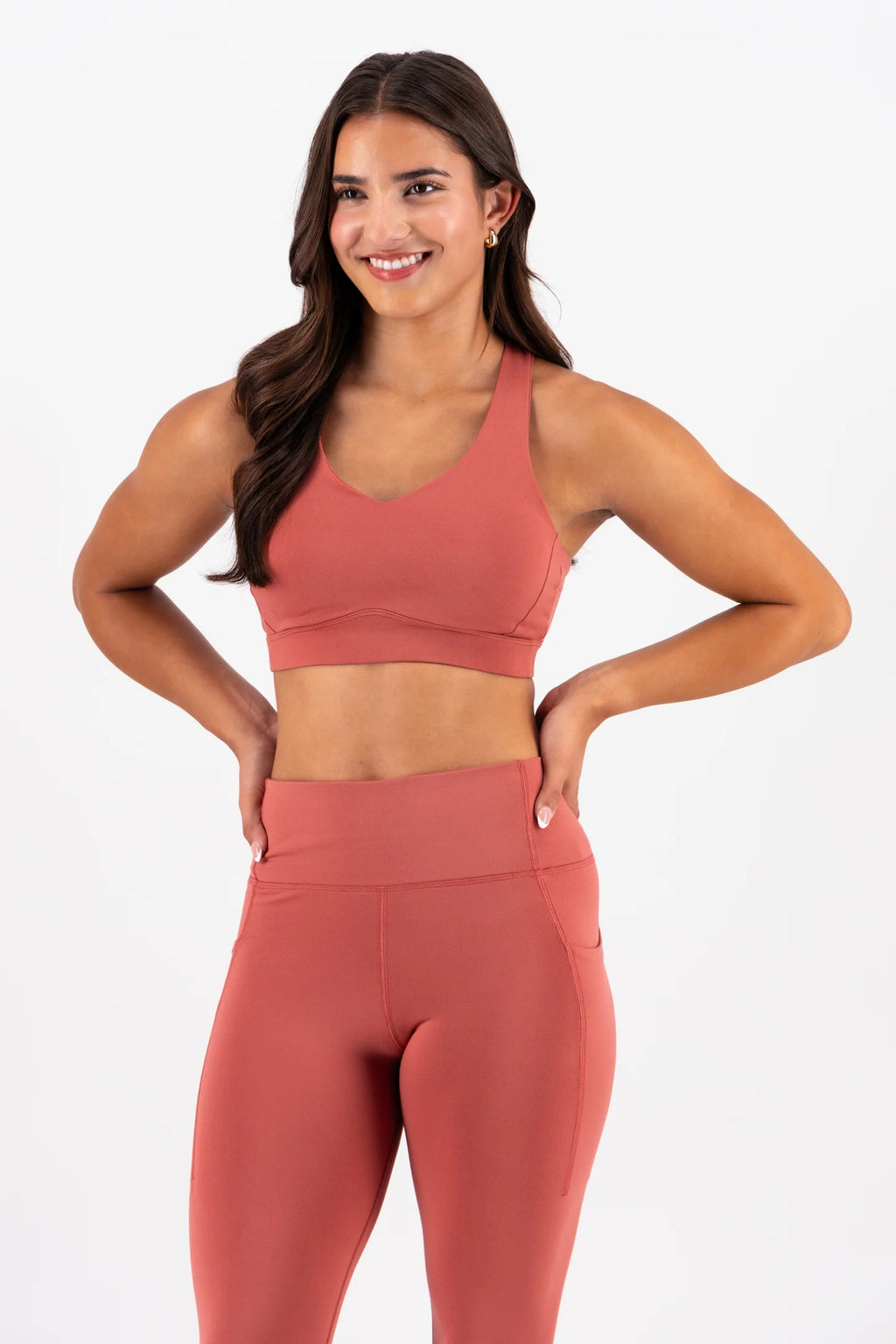 V Neck Sports Bra