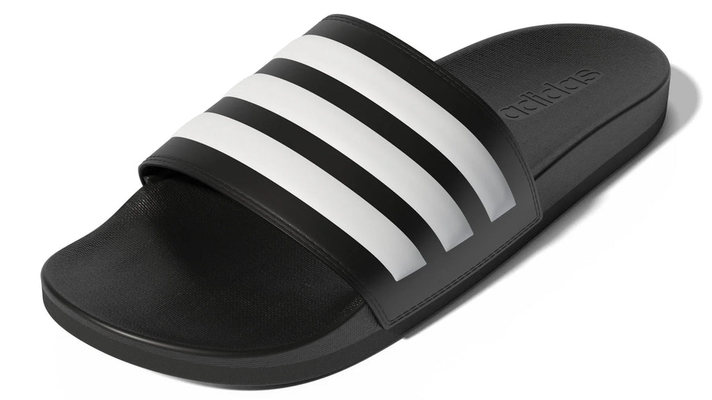 adidas Adilette Comfort Slides Black White