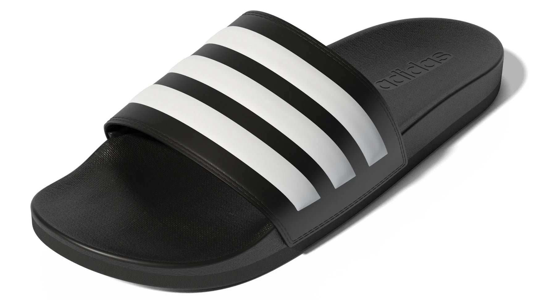 adidas Adilette Comfort Slides Black White