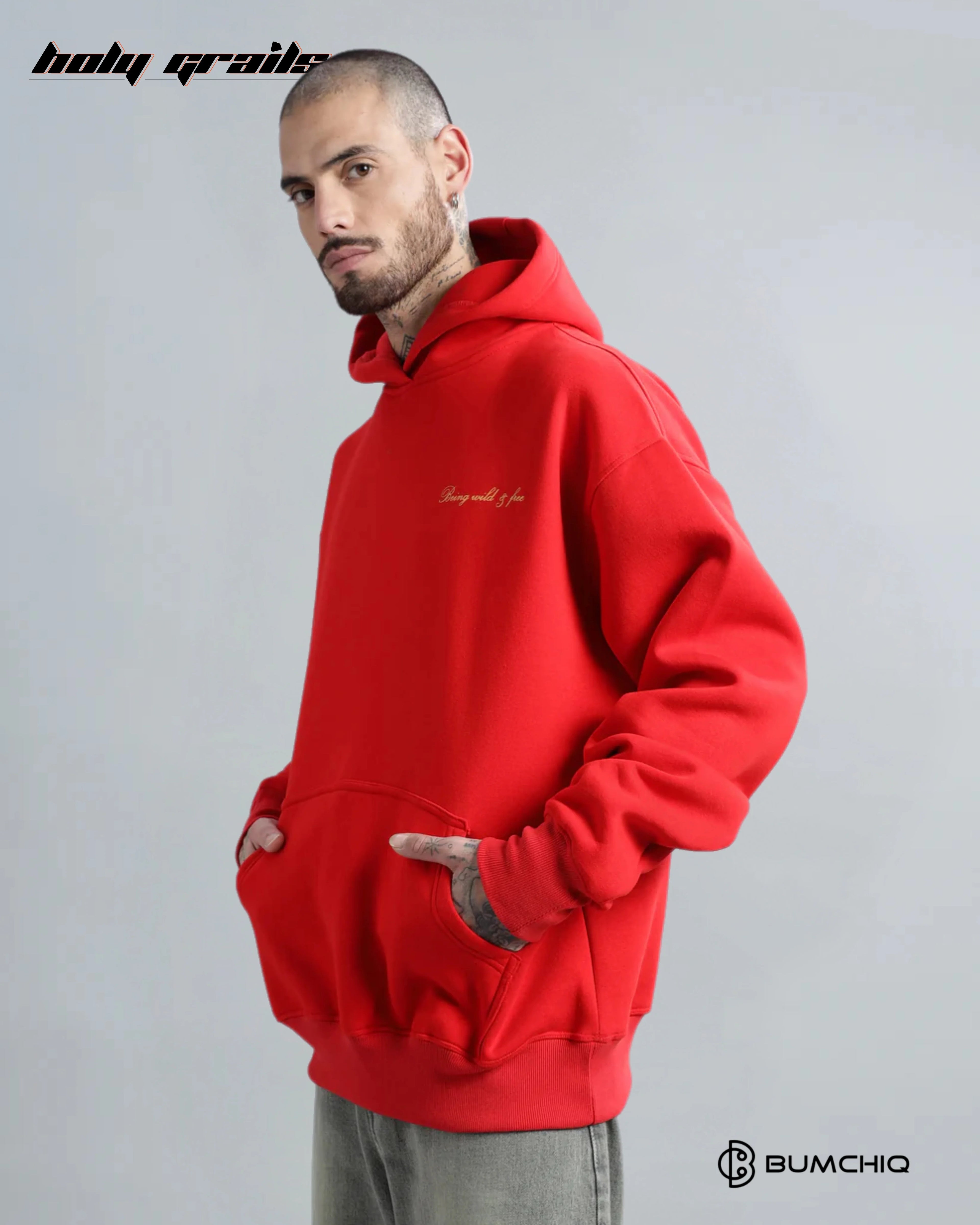 Tiger Roar Red Hoodie HG x Bumchiq