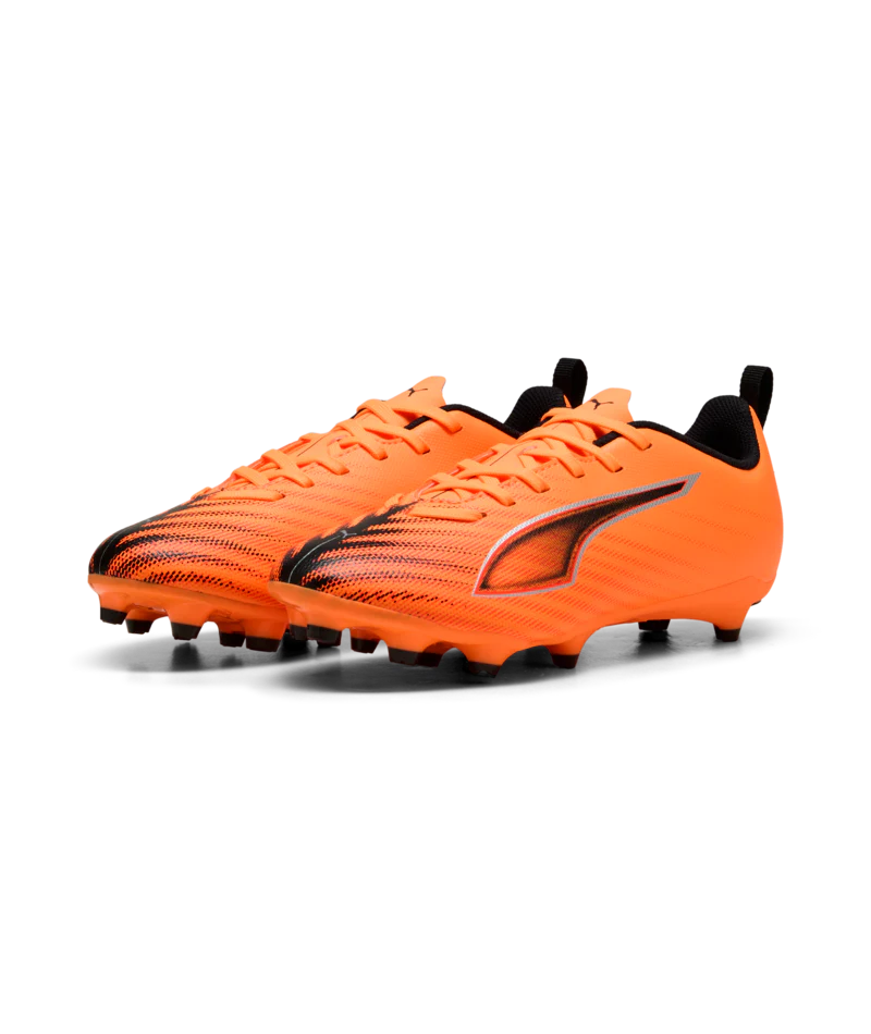 PUMA Ultra 6 Play FG AG Youth Soccer Cleats Orange Black Red