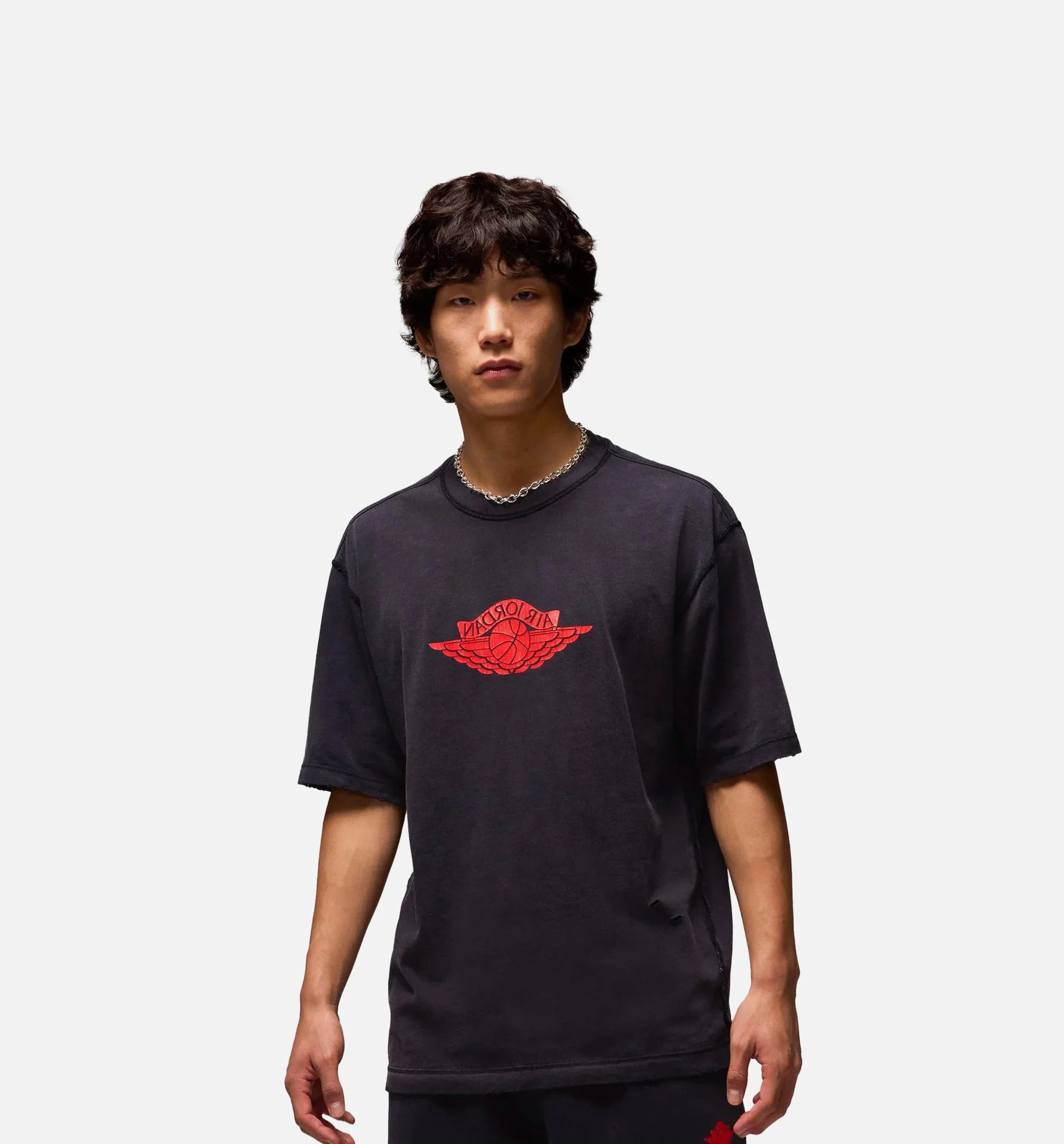 Rare Air 85 Mens Short Sleeve Shirt Black Red